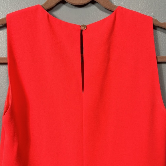 Ted Baker Coral Tie Front Crew Neck Sleeveless Top Office size 0 - Picture 6 of 8